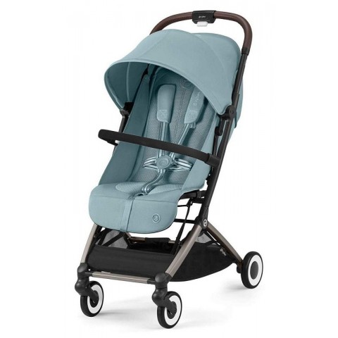 Детская прогулочная Cybex Orfeo с дождевиком и бампером - TPE Stormy Blue
