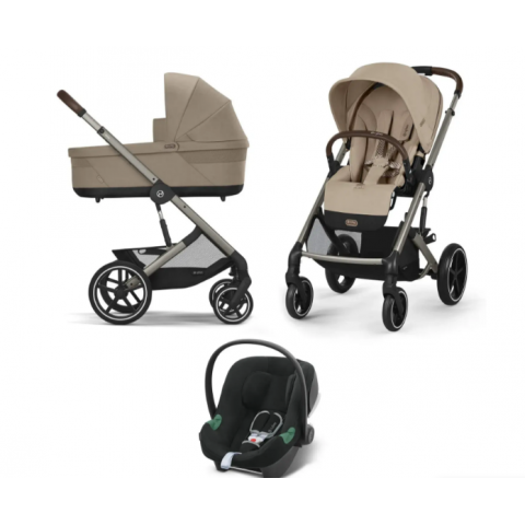 Коляска 3 в 1 Cybex Balios S Lux TPE - Almond Beige