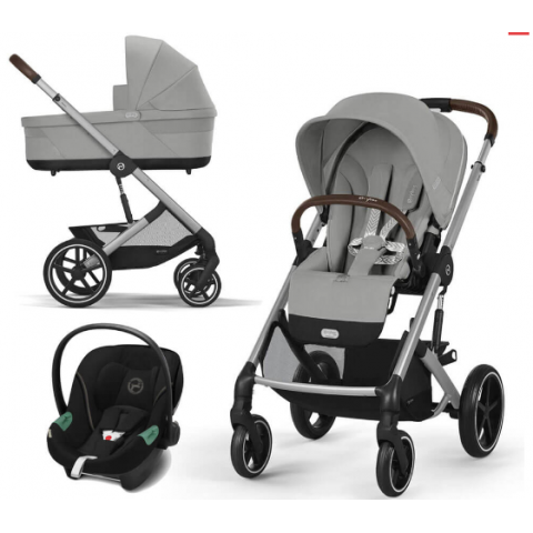 Коляска 3 в 1 Cybex Balios S Lux BLK - Stone Grey