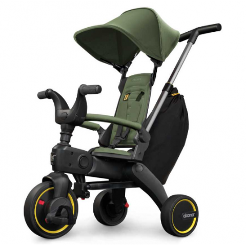 Складной трёхколёсный велосипед Doona Liki Trike S3 - Desert Green